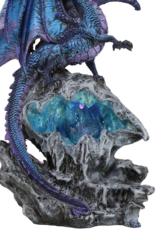 天球　ドラゴン彫刻オブジェ Amazon.co.jp : Ebros Gift アクアスパイロ ブルー エレメンタル